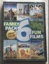 Family Pack: 6 Fun Films (DVD, 2013, 2-Disc Set) Animal Lovers Dog Lovers Horses - £4.64 GBP
