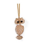 Vintage 1970s Sarah Coventry Night Owl Gold Tone Pendant Necklace Bird - €13,06 EUR