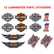 Harley Davidson Colour Stickers Laminated Large - £14.84 GBP