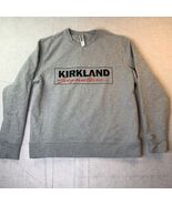 Kirkland Signature Sweatshirt Unisex Gray Crewneck Sweater Long Sleeve C... - $493.61 MXN