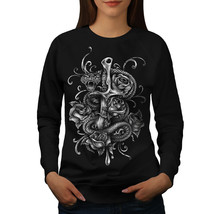 An item in the Fashion category: Snake With Dagger Jumper Scary Women Sweatshirt