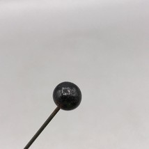 Antique Vintage Black Lapel Stick Pin 6&quot; - £22.49 GBP