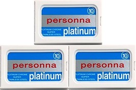 30 Personna - Platinum (Israeli Blue) Double Edge Razor Blades - $7.87