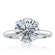 Igi 3.02 Karat F VS1 Kunstdiamanten Grown Rund Diamant Versteckte Halo Ring 18k - £4,731.05 GBP