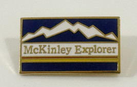 Vintage McKinley Mountain Explorer Pin Enamel Denali Alaska - $10.88