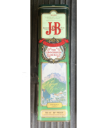 Vintage J&amp;B Scotch Whisky Tin Container Measures 12.5 inches tall by 3 i... - $17.99