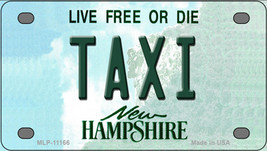 Taxi New Hampshire Novelty Mini Metal License Plate Tag - £11.79 GBP