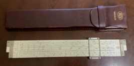 Frederick Post Co. Versalog Slide Rule #1460 Hemmi BambJapan Brown Leath... - $69.00
