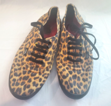 Vans Shoes Mens 8 Womens 9.5 Leopard Print Canvas Sneakers - £21.17 GBP