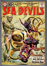 Sea Devils #1-DC-1961-GREY Tone COVER-RUSS Heath Interior ART-CLASSIC - Good G - £86.32 GBP