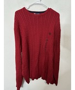 Chaps Red Knit Pullover Cotton Sweater Size XXL - $54.69 CAD