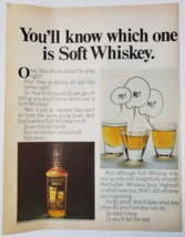 1967 Calvert Extra Vintage Print Ad You&#39;ll Know Which One Is Soft Whisky - £10.33 GBP