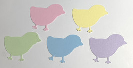 25 Pastel Easter Chicks Die Cut Scrapbook Embellishment Cards - £1.86 GBP