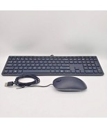 HP Wired Keyboard &amp; Mouse Set in Black (Model TPC-C003K) NEW Open Box - £23.64 GBP