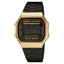 Casio Men&#39;s Vintage Grey Dial Watch - A168WEGB-1BVT - £58.31 GBP