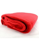 Micro Coral Fleece Blanket, Red, Soft Polyester, 60 x 50, Zip Bag, Sweda... - $6.81