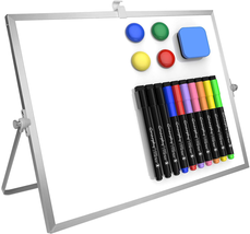 GMAOPHY Dry Erase White Board, 16Inx12In Large Magnetic Desktop Whiteboard with  - £29.18 GBP