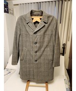 Vintage Caulfeild Wool Men&#39;s Coat Plaid Made in West Germany Authentic L... - $1,344.83 MXN