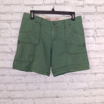 Mossimo Supply Co. Shorts Womens Juniors 5 Green Roll Tab Hem Lowest Ris... - £14.34 GBP