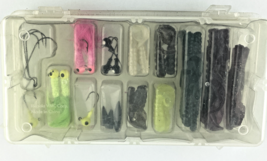 Fishing Tackle Box 14 Compartments w Various Types of Lures - $12.42