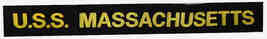 U.S.S.  Massachusetts - US Navy Cap Tally Ribbon Hat Band WW2 WWII - $19.99
