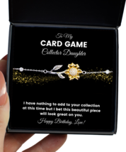 Bracelet Birthday Present For Card Game Collector Daughter - Jewelry Sunflower  - $49.95