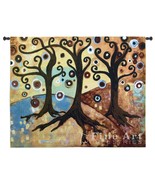 53x44 TRINITARY TREE OF LIFE Contemporary Tapestry Wall Hanging - £131.80 GBP