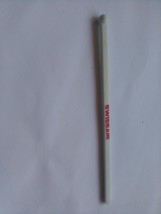 SWISSAIR Swiss Airlines Swizzle Stick Drink Stirrer White Red Trim Plastic  - £6.94 GBP