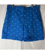 Boca Classic Blue Sharks Print Men&#39;s Size 40 Blue Fishing Themed Shark - $372.98 MXN