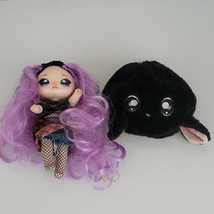Na Na Na Surprise Mina Moody Doll with Pom Purse Pouch Black Misunderstood - $29.69