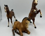 3 Breyer Horses Vintage Lot USA Running Stallion Laying Down Foal SEE PICS - $48.19