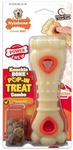Nylabone Power Chew Knuckle Bone &amp; Pop In Treat Toy Combo - Chicken Flavored Gia - £16.30 GBP+