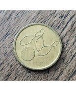 Bowling Pins (Unknown Alley) Brass Token - generic use - no cash value - $10.95 CAD