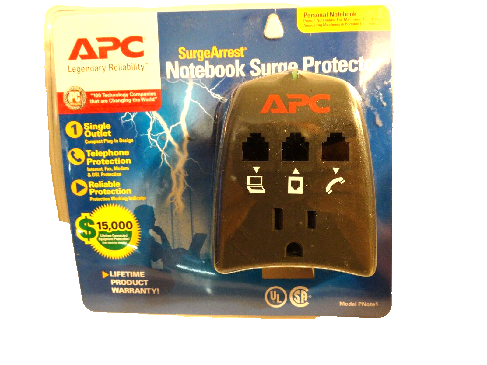 APC SurgeArrest Notebook Surge Protector - $7.43