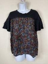 Life Style Womens Size PS Abstract Pattern Blouse Short Sleeve - £7.19 GBP