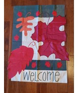 27x40 Colorful Fall Autumn Red/Orange Leaf House Flag Colorful - $243.00 MXN