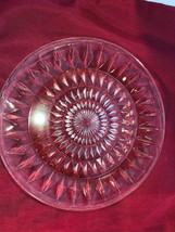 Pink Windsor 9 Inch Dinner Plate Depression Glass - £7.85 GBP