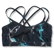 Totemmi Sports Bra Size Medium Yoga Athletic Activewear Stappy Smoky Pattern EUC - £23.73 GBP