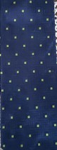 Perry Ellis Portfolio ~ 100% Silk ~ 58&quot; Handmade Necktie ~ Navy w/Green ... - £11.93 GBP