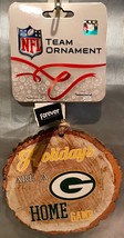 Green Bay Packers Holidays Are A Home Game Stump Holiday Ornament Package Topper - $4.94