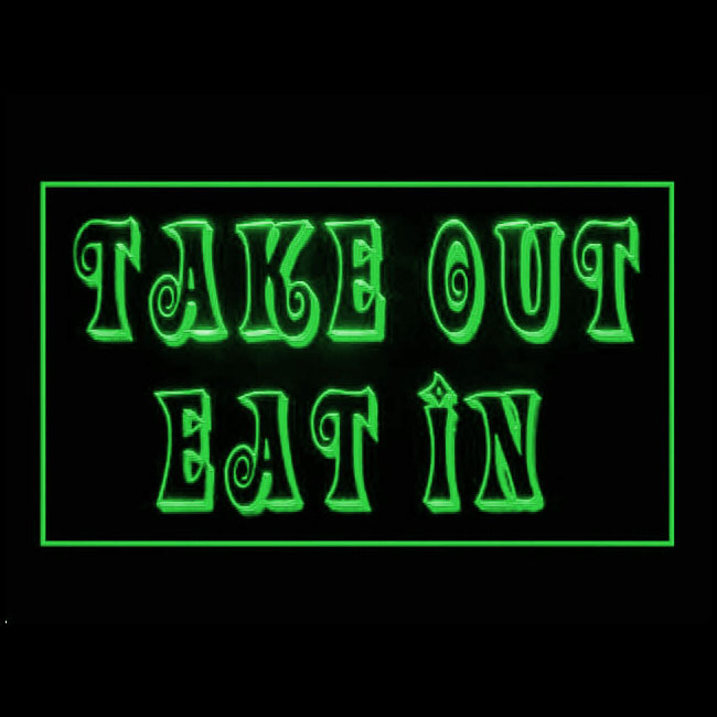 120183B Take Out Eat In Home Menu Sandwiches Coffee Cheese Pasta LED Lig... - $21.99