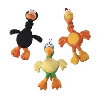 MPP One Dog Toy 14 Inch Chirpies Singing Bird Plush Bungee Neck Tugs Set... - £14.86 GBP+