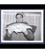 Digital Download: Smiling Happy Guy w Big Fish 1960s Vintage Polaroid™ P... - $2.99