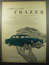 1951 Frazer Car Ad - The new handcrafted 1951 Frazer - £14.76 GBP
