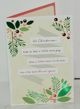 Hallmark XZH 623 1 Foliage Pink Red Berries Christmas Card Package 4 image 2