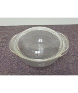 PYREX Clear Handled One Quart BB-23 Ovenware Bowl with Lid 022 Microwave... - $16.75 CAD