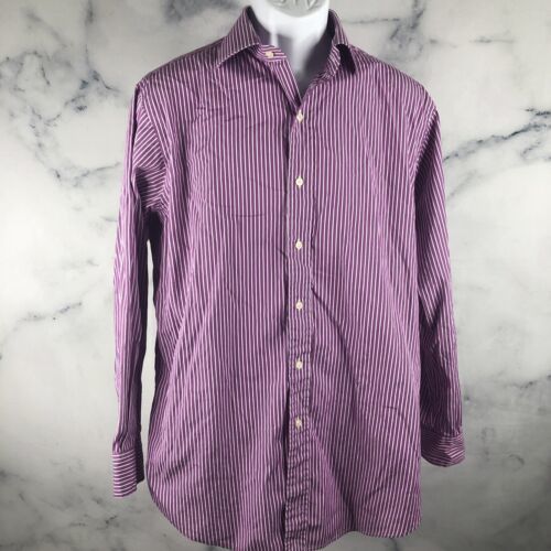 Polo Ralph Lauren Button Up Shirt Mens 16 32 Long Sleeve Regent Classic ... - $13.98