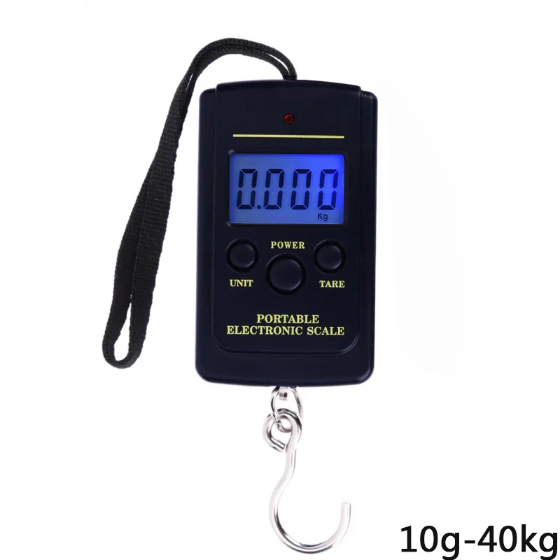 40kg x 10g Mini Digital Scale For Fishing Luggage Travel Weighting Steelyard Por - £132.67 GBP