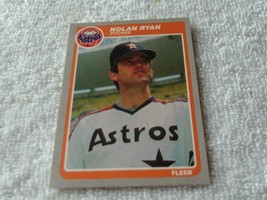 1985 Fleer # 359 Nolan Ryan Astros Baseball Gem Mint !! - £59.93 GBP