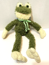 Rare Vintage Unipak Beanie Plush Frog Fuzzy Long Legs Stuffed Animal Green 16" - $26.46